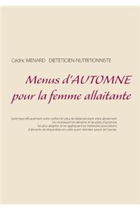 Menus d'automne pour la femme allaitante