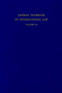 German Yearbook of International Law / Jahrbuch Fur Internationales Recht