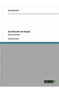 Das Blasrohr Der Dayak