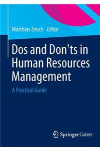 DOS and Don'ts in Human Resources Management