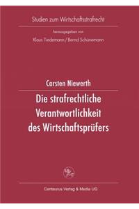 Die Strafrechtliche Verantwortlichkeit Des Wirtschaftsprüfers