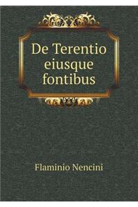 De Terentio eiusque fontibus