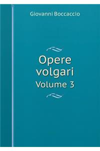 Opere volgari Volume 3