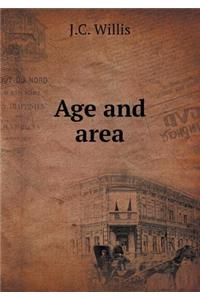 Age and Area