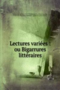 Lectures variees