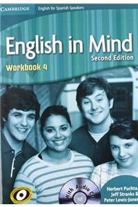 English in Mind for Spanish Speakers Level 4 Workbook with Audio CD