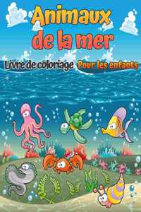 Livre de coloriage sur les animaux marins