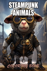 Steampunk Animals Coloring Book