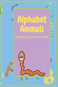 Alphabet Animals Coloring Activity Book