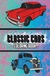 Classic Cars Coloring Book