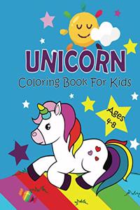 Unicorn Coloring Book for Kids ages 4-8