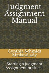 Judgment Assignment Manual