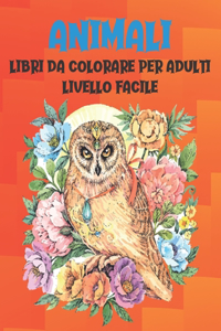 Libri da colorare per adulti - Livello facile - Animali
