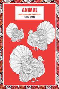 Libro de colorear para adultos - Páginas gruesas - Animal