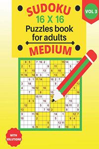 Sudoku 16 X 16 medium Puzzles - volume 3