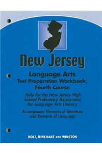 New Jersey Language Arts Test Preparation Workbook, Fourth Course: Help for the New Jersey High School Proficiency Assessment for Language Arts Literacy