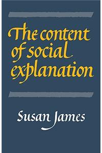 Content of Social Explanation