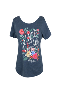 Puffin in Bloom: Sense and Sensibility Women's Relaxed T-Shirt Small