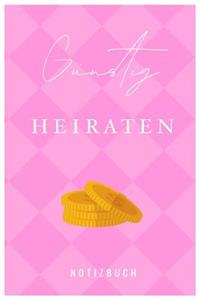 Günstig Heiraten Notizbuch
