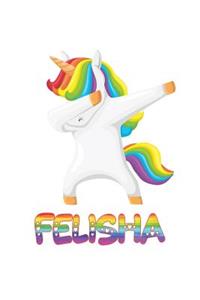 felisha: felisha 6x9 Journal Notebook Dabbing Unicorn Rainbow