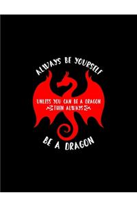 Always Be Yourself. Unless You Can Be A Dragon. Then Always Be A Dragon...