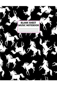 Blank Sheet Music Notebook