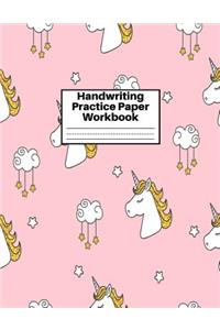Handwriting Practice Paper Workbook
