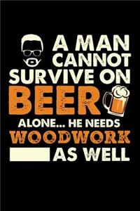 A Man Cannot Survive On Beer Alone He Needs Woodwork As Well