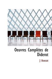 Oeuvres Completes de Diderot