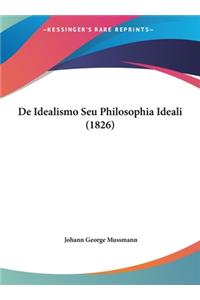 de Idealismo Seu Philosophia Ideali (1826)
