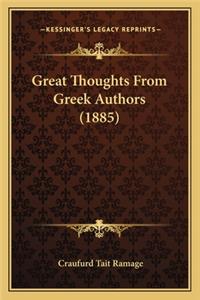 Great Thoughts from Greek Authors (1885)