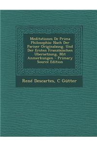 Meditationes de Prima Philosophia