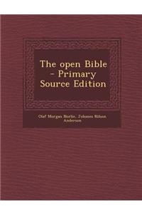 The Open Bible - Primary Source Edition