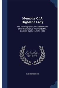 Memoirs Of A Highland Lady