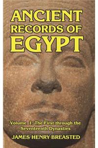 Ancient Records of Egypt Volume I