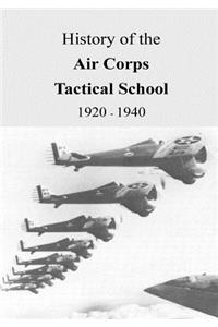 History of the Air Corps Tactical School 1920 - 1940