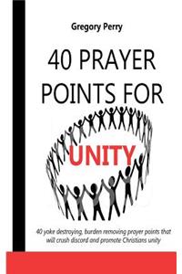 40 Prayer Points for Unity