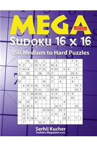 Mega Sudoku 16 X 16 - 150 Medium to Hard Puzzles