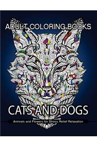 Adult Coloring Books Cats and Dogs