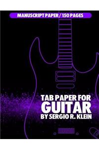 TAB Paper for Guitar