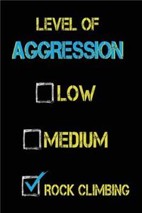 Level Of Aggression Low Medium Rock Climbing