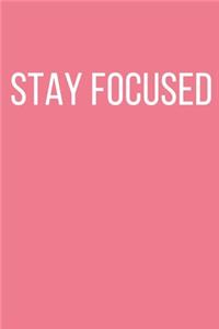2020 stay focused journal