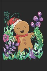 Christmas Gingerbread Man Jungle Notebook
