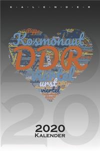 DDR Herz Wörterwolke Kalender 2020
