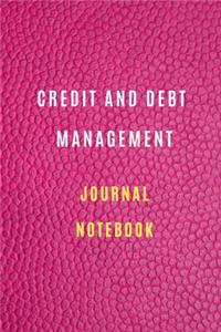 Credit and debt management Notebook