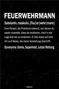 Feuerwehrmann Notizbuch