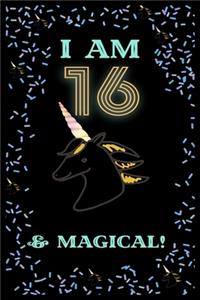 Unicorn I Am16 Notebook Birthday Gift