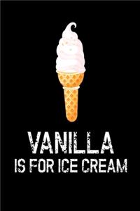 Vanilla Is For Ice Cream