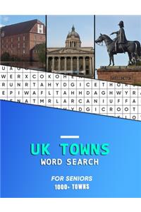 UK Towns word search for Seniors