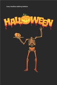 Scary Headless dabbing skeleton